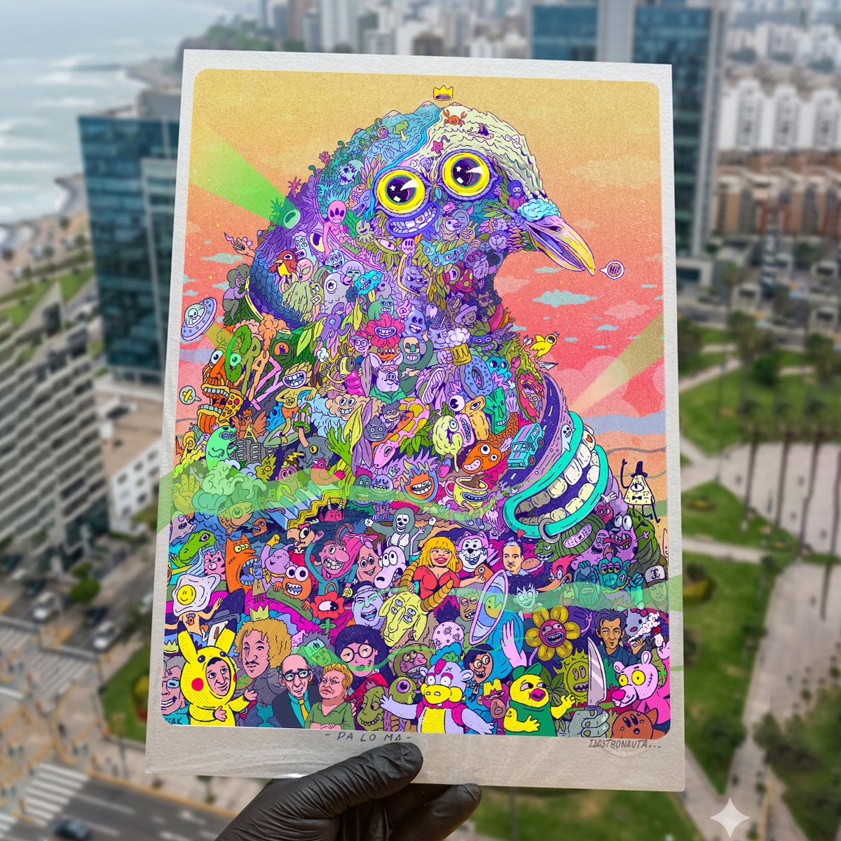 Paloma Trippy Cartoon