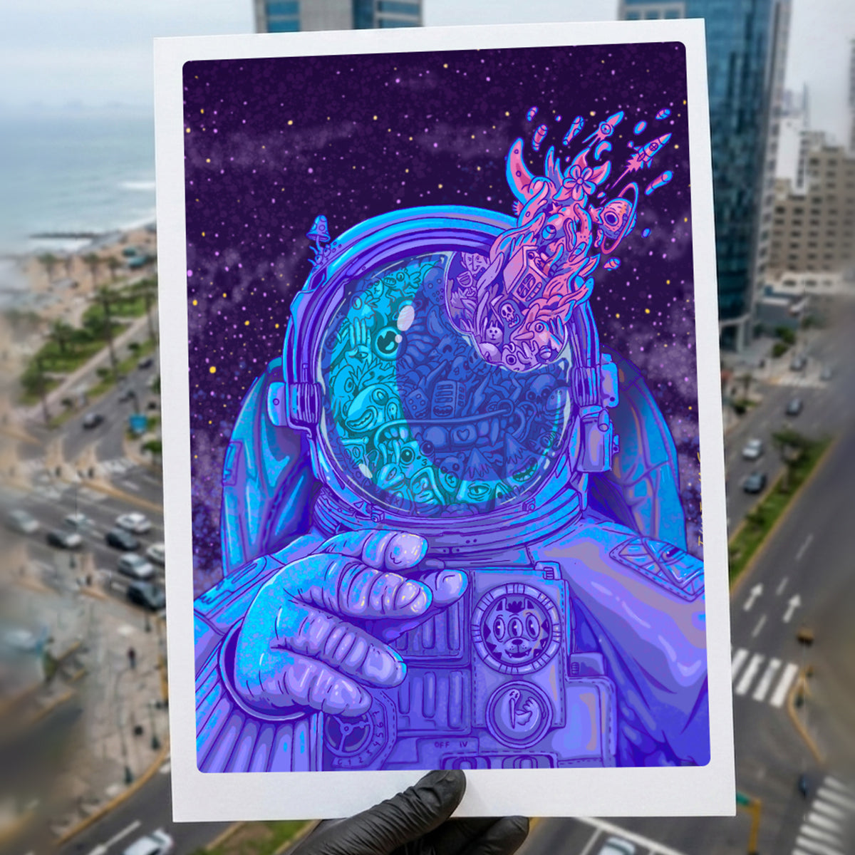 Astronauta Doodle
