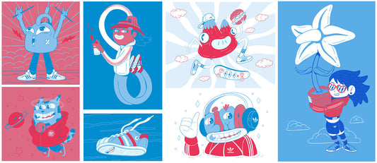 Ilustronauta x Adidas Collect: ilustración urbana inspirada en Lima